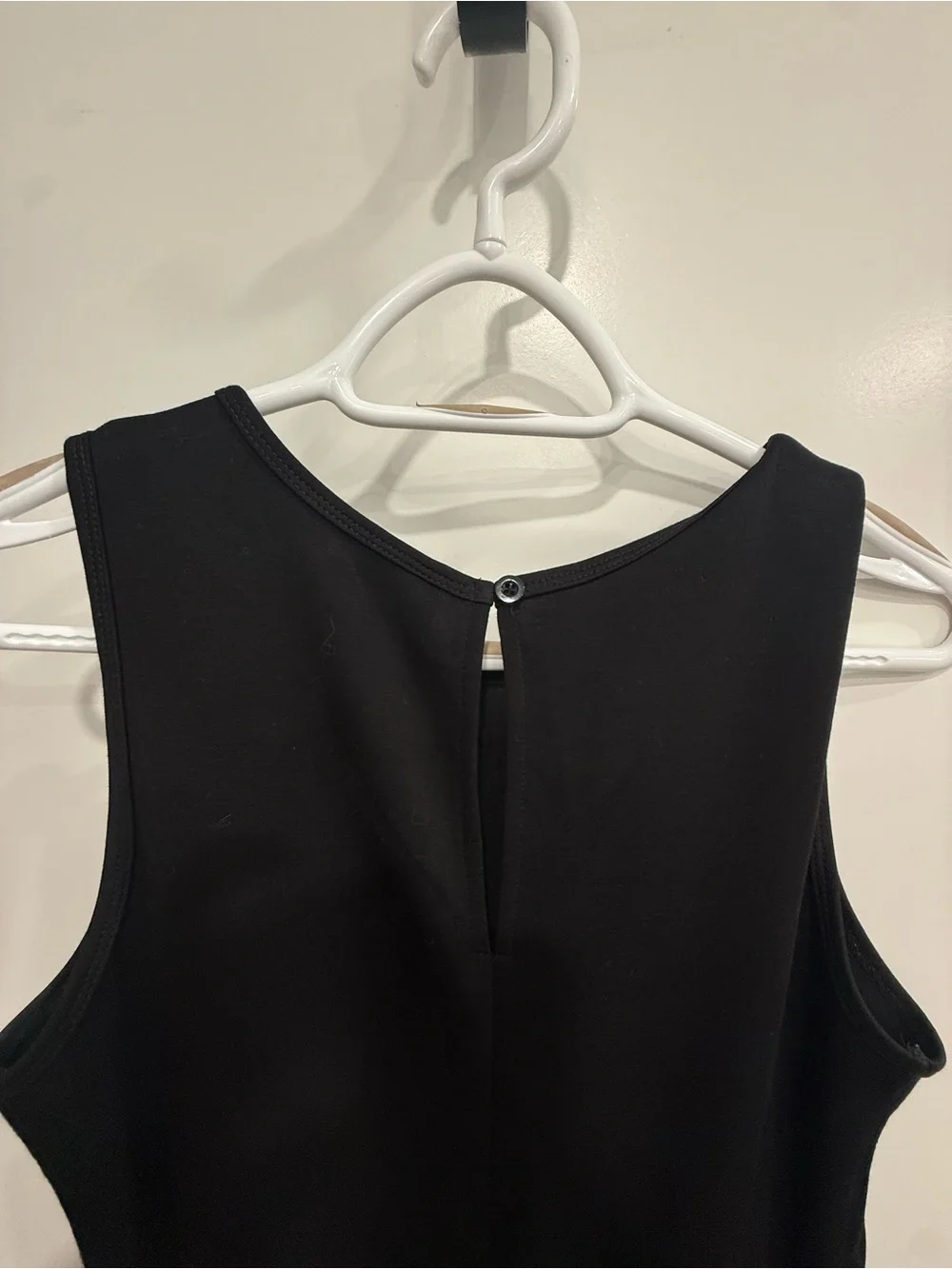 Sarin Mathews Women's S Black Solid Sleeveless Knit Wide-Leg Jumpsuit